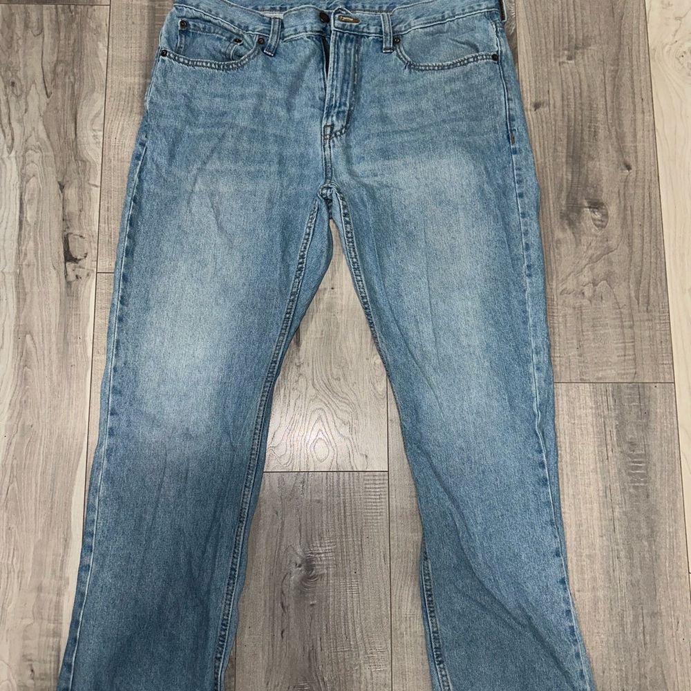 Old Navy Blue Straight Jeans with Vintage Look